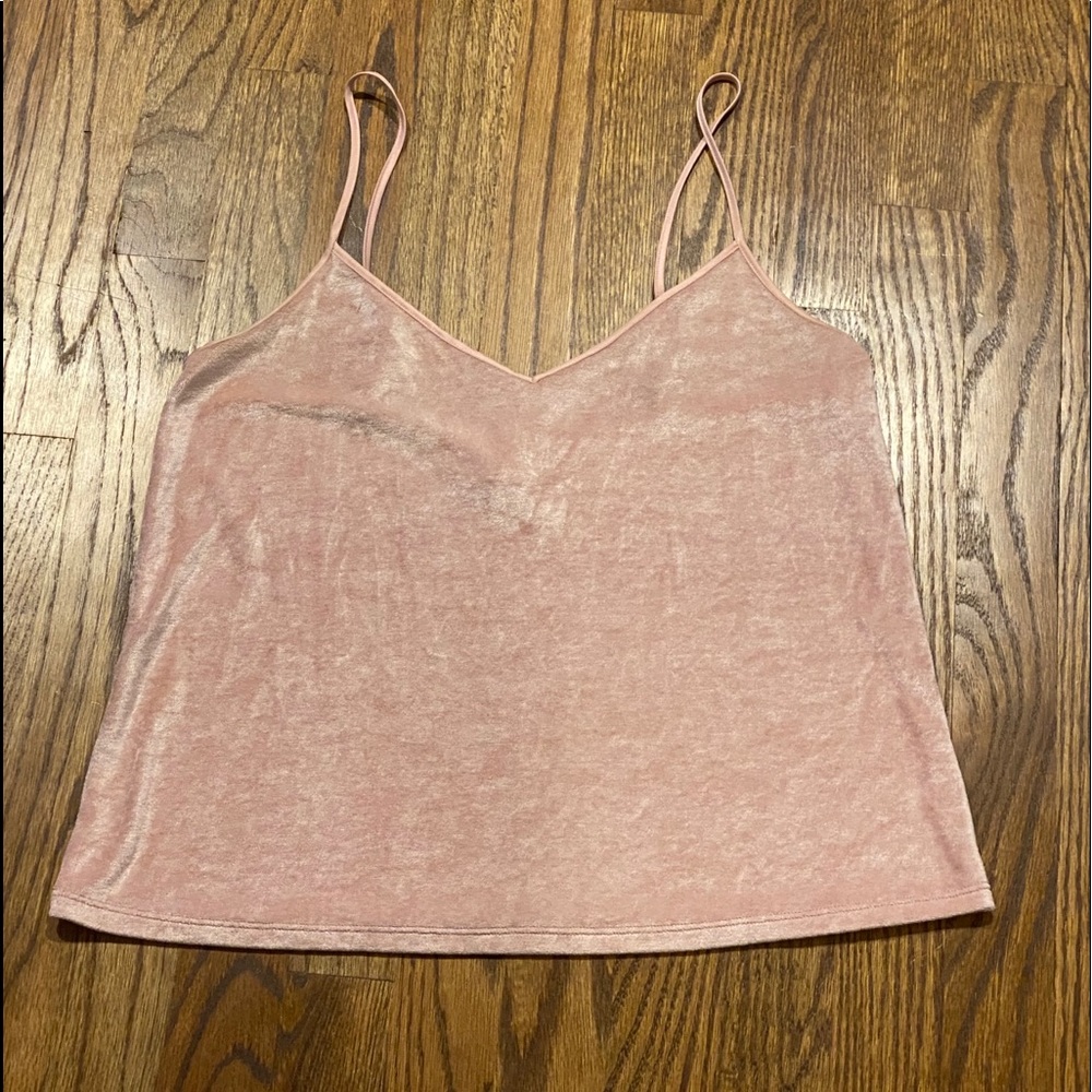 Light Pink velvet tank top